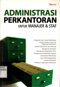 Image of Administrasi Perkantoran: Untuk Manajemen & Staff