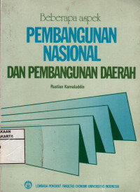 Beberapa Aspek Pembangunan Nasional Dan Pembangunan Daerah