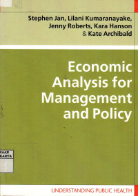 Image of Economic Analysis For Management And Policy