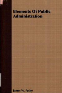 Image of Elements Of Public Administration