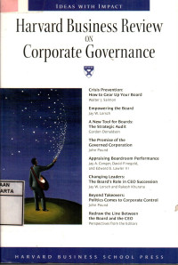 Image of Harvard Business Review on Corporate Governance