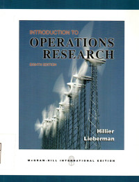Introduction To Operations Research