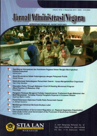 Jurnal Administrasi Negara (Volume 16 No. 3, September 2010)