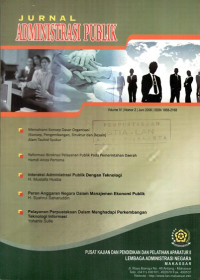 Jurnal Administrasi Publik (Volume IV,  Nomor 2, Juni 2008)