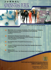 Jurnal Administrasi Publik (Volume VI, Nomor 2, Juni 2009 )