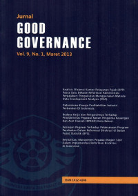 Jurnal Good Governance (Volume 9, Nomor 1, Maret 2013)