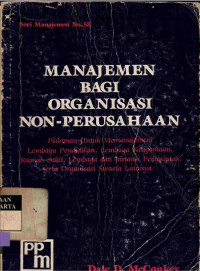 Image of Manajemen Bagi Organisasi Non-Perusahaan