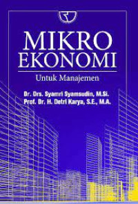 Mikro Ekonomi: Untuk Manajemen