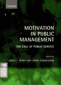 Image of Motivation In Public Management: The Call Of Public Service