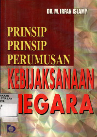 Prinsip-Prinsip Perumusan Kebijaksanaan Negara