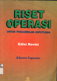 Image of Riset Operasi: Untuk Pengambilan Keputusan