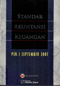 Image of Standar Akuntansi Keuangan: Per 1 September 2007