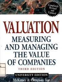 Image of Valuation: Measuring and Managing The Value of Companies